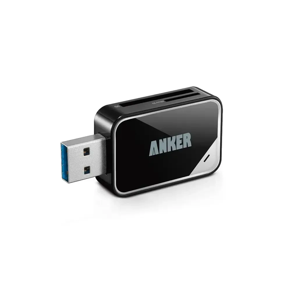 ANKER 2-IN-1USB 3.0 PROTBLE CARD READER BLACK